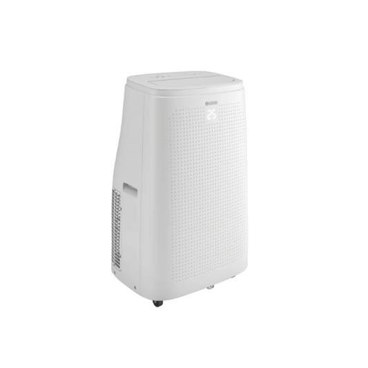 White Portable Air Conditioner with A Perforated Front — Superior Access Hire in Wynnum, QLD