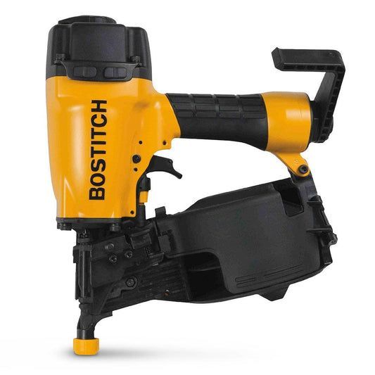 Yellow and Black Bostitch Coil Roofing Nailer — Superior Access Hire in Wynnum, QLD