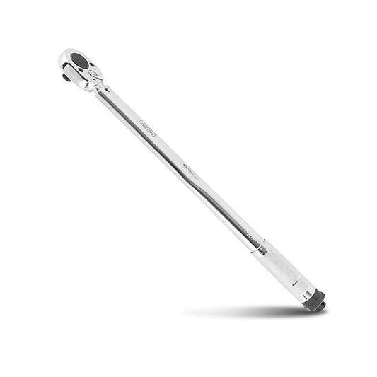 Torque Wrench, Chrome Finish, Angled, with Dial for Setting Torque Measurement — Superior Access Hire in Wynnum, QLD