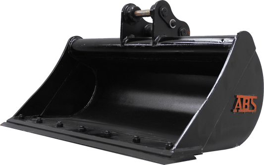 Black Excavator Bucket with Attachment Bracket — Superior Access Hire in Wynnum, QLD