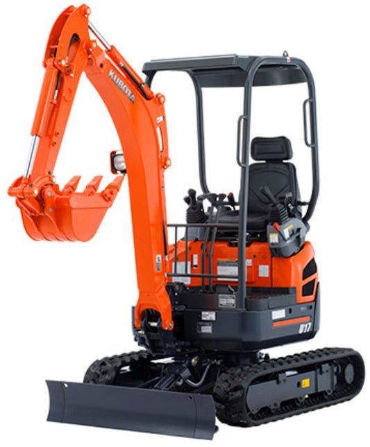 Orange and Black Kubota Mini Excavator — Superior Access Hire in Wynnum, QLD