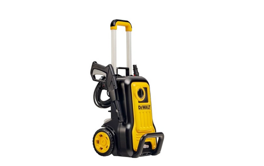 Yellow and Black Pressure Washer with Handle and Wheels — Superior Access Hire in Wynnum, QLD