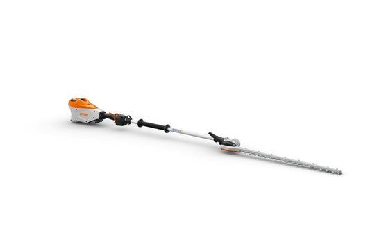 Pole Hedge Trimmer, Orange and Gray — Superior Access Hire in Wynnum, QLD