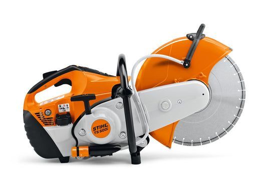 Orange and White Stihl Cut-Off Saw with A Large Circular Blade — Superior Access Hire in Wynnum, QLD