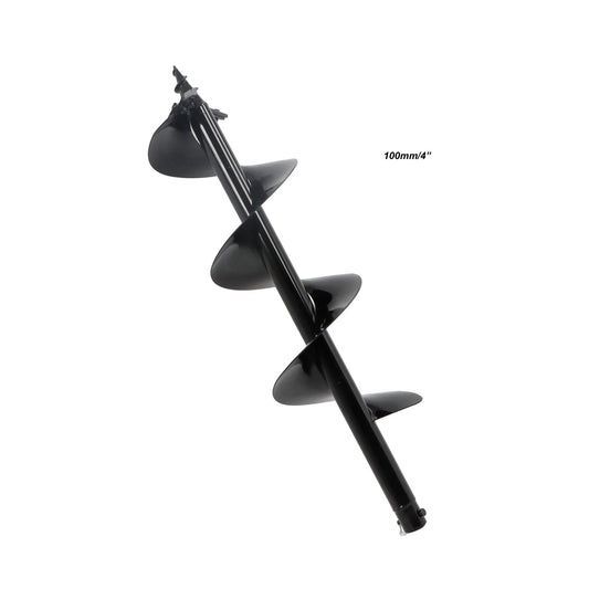 Black Auger Bit, Metal Screw-Like Tool for Digging Holes — Superior Access Hire in Wynnum, QLD