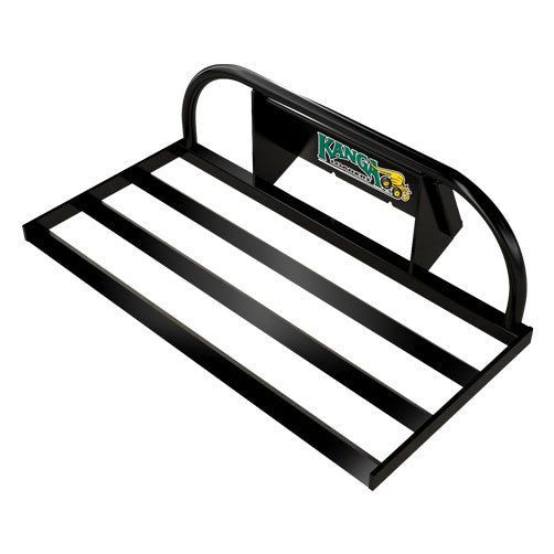 Black Metal Cargo Carrier with A Curved Back — Superior Access Hire in Wynnum, QLD