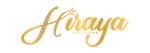 Gold logo with cursive "Hiraya" text featuring a small star above the 'i', with "SOLUTIONS" underneath.