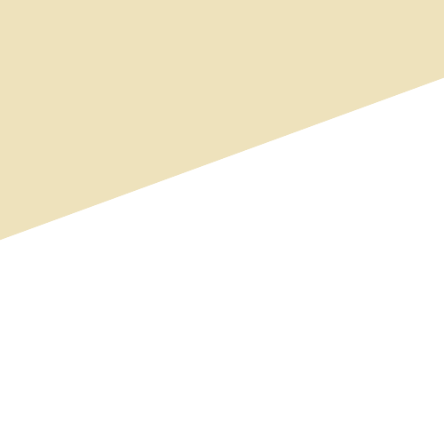 A diagonal line divides the image, with a solid cream-colored triangle in the upper-left corner and white in the bottom-right.