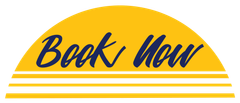 A yellow sign that says `` book now '' on it.