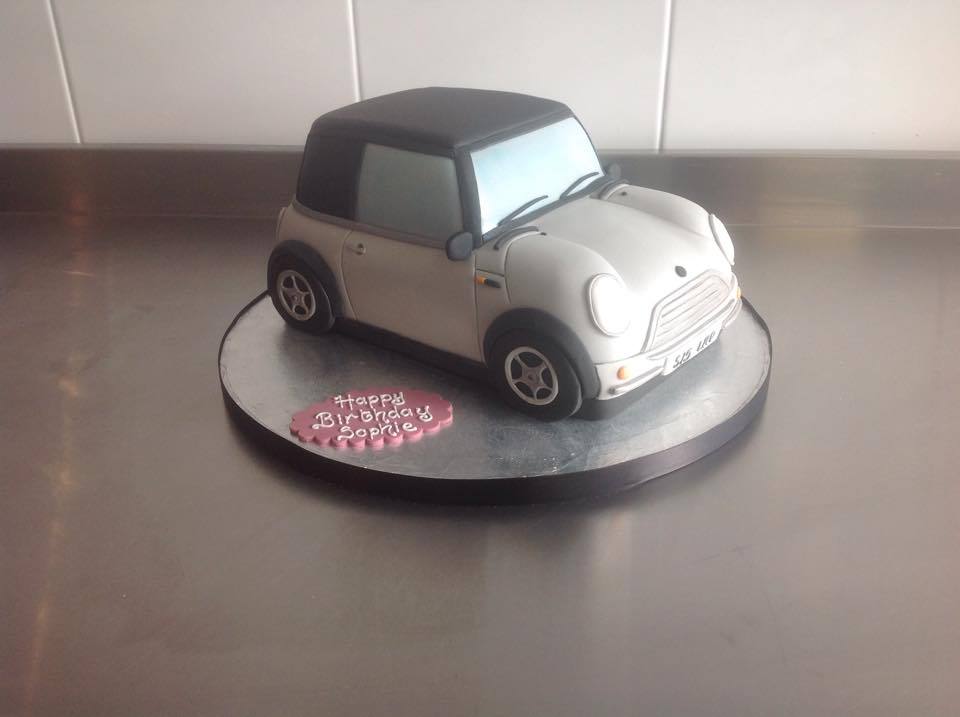 cake in the shape of a car
