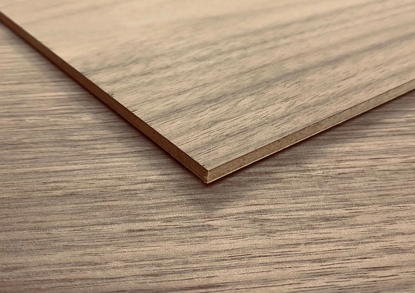 Close-up of wood veneer grain texture — Portland Pro-Tech Woodworking cabinetry sample