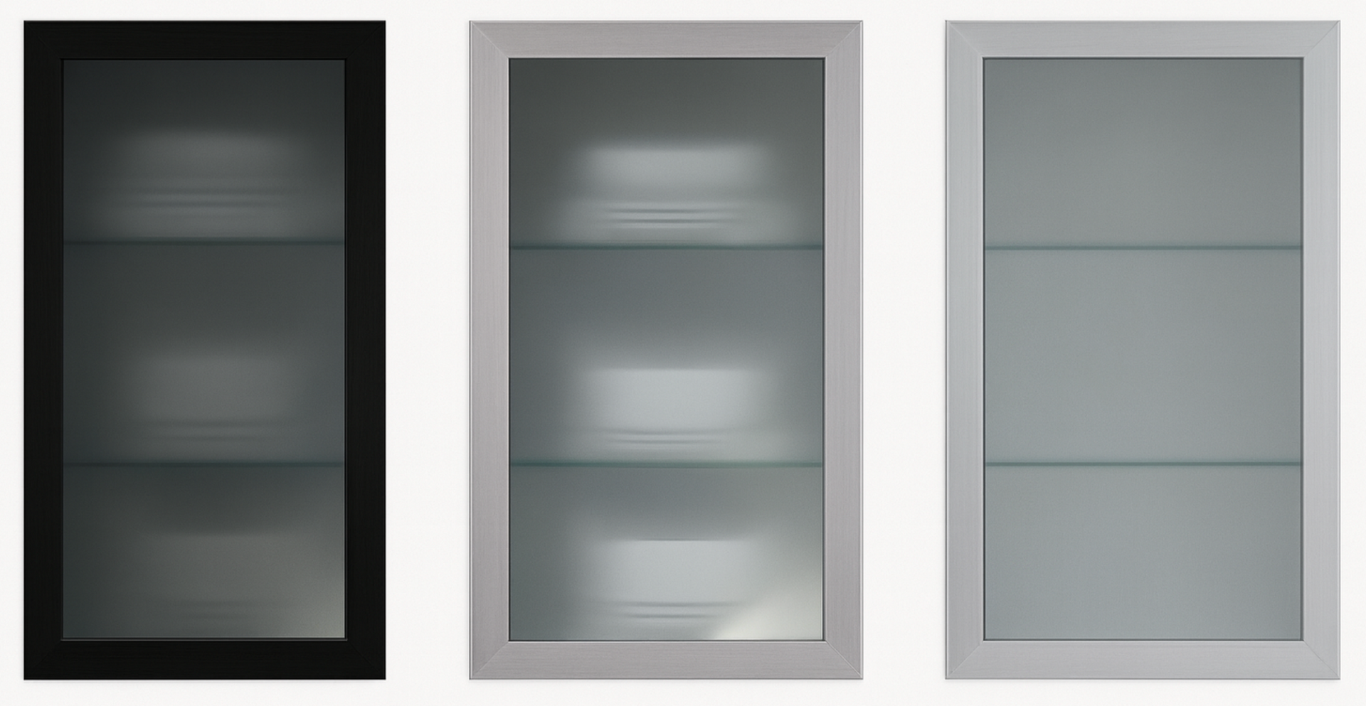 Rows of textured, dark gray panels on black supports, likely being painted in a workshop.