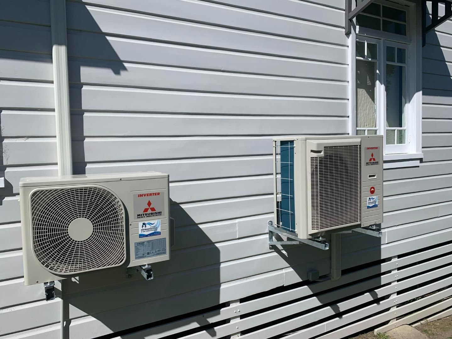 Two Air Conditioning Units On A House — Air Con in Kempsey, NSW