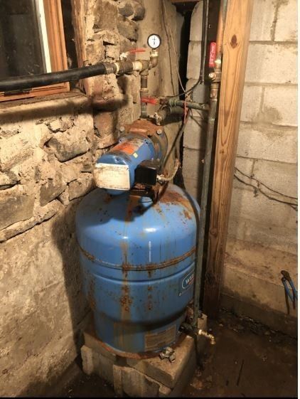 Before Air Water Holding Tank Repair — Butler NJ — North Jersey Pump Co.