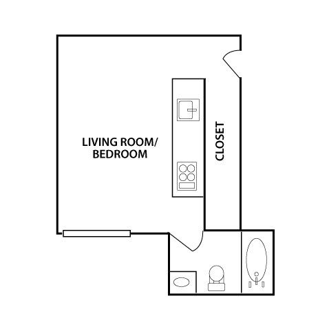 The Philosopher Studio Floor Plan