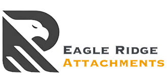 The logo for eagle ridge attachments has an eagle on it.