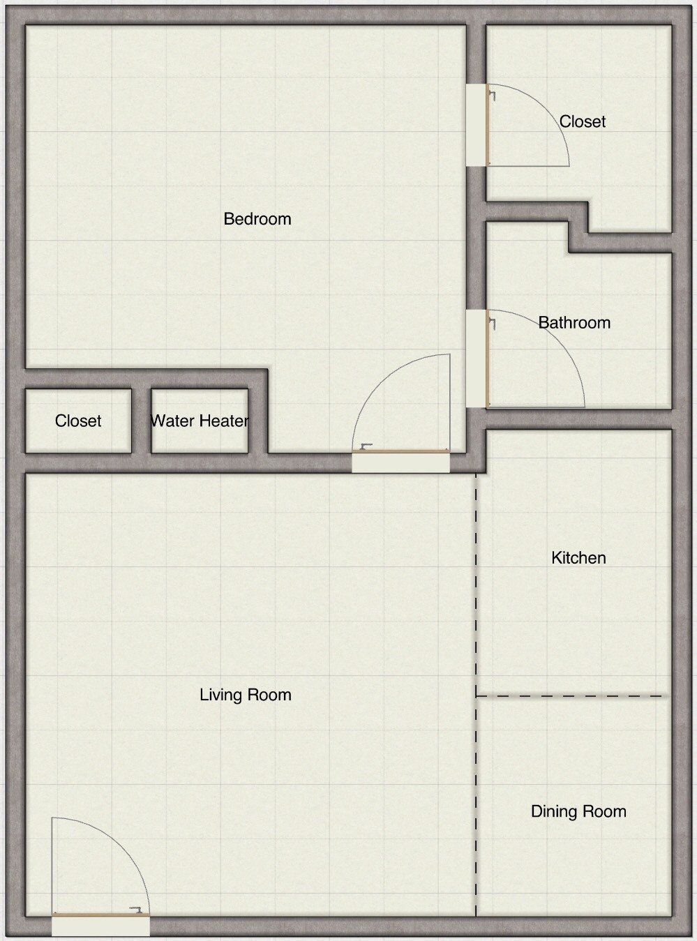 1 Bed, 1 Bath