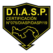Un logotipo negro y amarillo para diasp