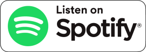 Spotify logo: green circle with horizontal lines, text