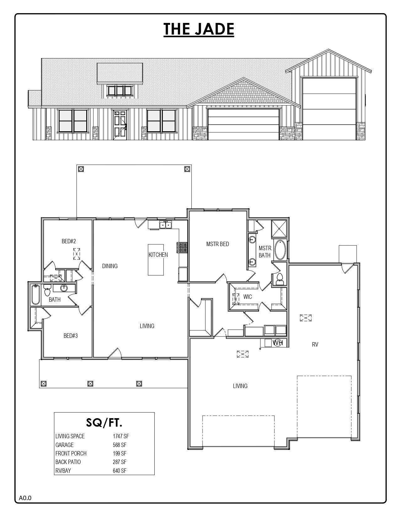 A black and white floor plan of a house.