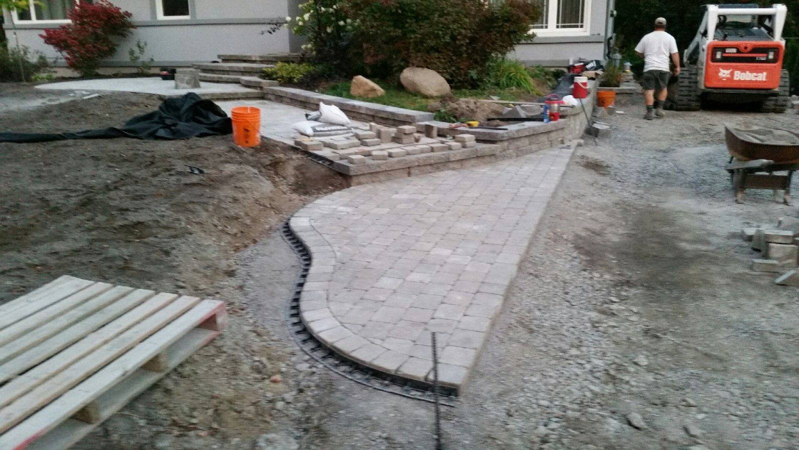 completed paving stone project