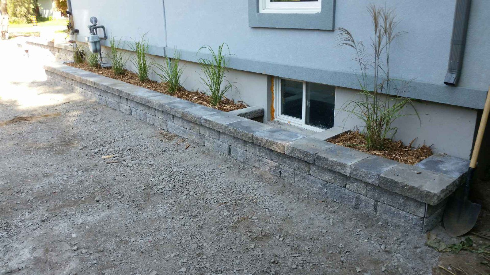 completed landscaping project