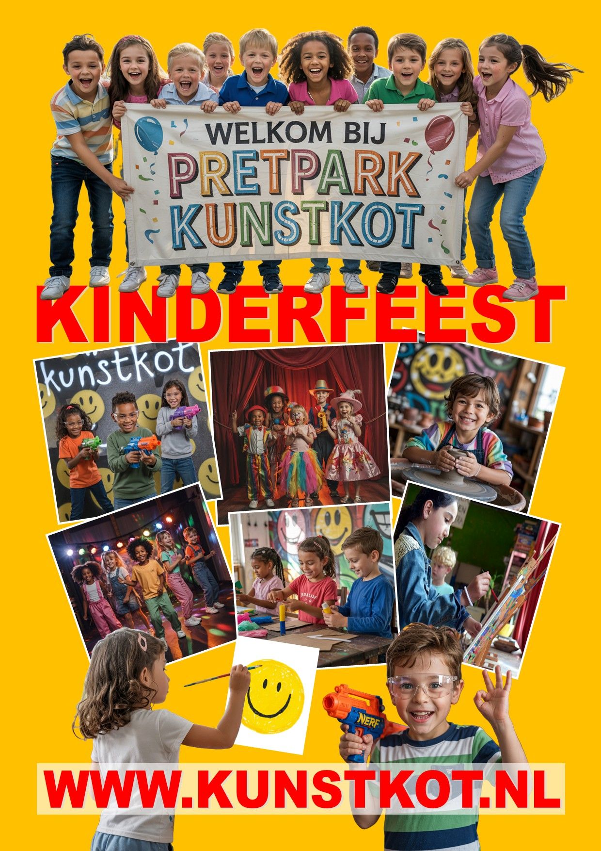Pretpark, speelparadijs, Kinderfeestjes, Groningen, kinderfeestje,  Groningen, Verjaardagsfeestjes,Groningen,Speelparadijs,Kunstkot,Kinderfeestjes,kinderfeestje,verjaardagsfeestjes,kinderpartijtje,alle leeftijden,groningen,creatieve workshops,bedrijfsuitjes,schoolreisjes,schoolreisje, tekenles,schilderles,tekencursus,graffiti spuiten,nerf,schieten,bowlen,kinderspeelplaats,indoor, outdoor,attractiepark,speeltuin,pretpark,schildercursus,schilderscursus,voor kinderen,kinderuitje,voor volwassenen,het leukste dagje uit,voor het hele gezin,kinderfeestje,kinderfeestjes,verjaardagsfeestje,het leukste kinderfeestje,kinderpartijtje,Groningen,Veendam,Scheemda,Delfzijl,Haren,Leek,Roden,Drenthe,Friesland,Zuidlaren,Zuidbroek,Noordbroek,Winschoten,Hoogezand,Appingedam,Muntendam,Wildervank,Oude Pekela,Nieuwe Pekela,Slochteren,Coevorden,voor alle leeftijden,4 jaar,5 jaar,6 jaar,7 jaar,8 jaar,9 jaar,10 jaar,11 jaar,12 jaar