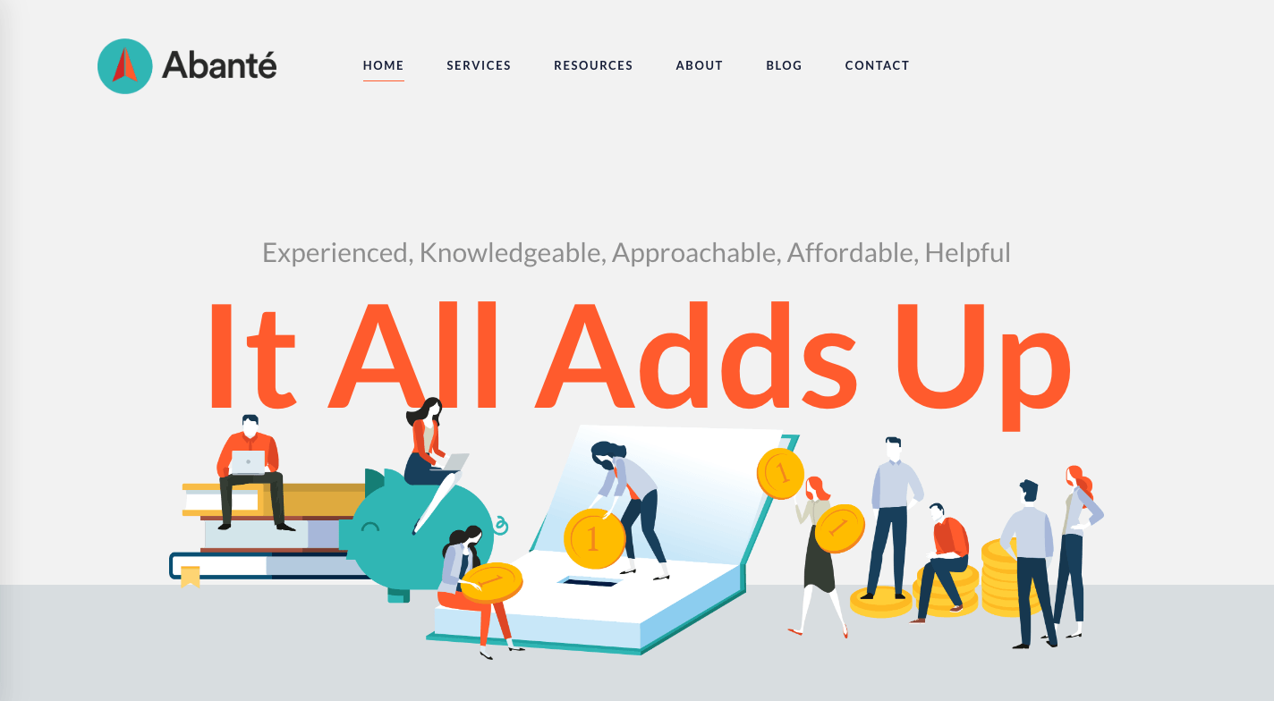 Abante Accountants Website Example