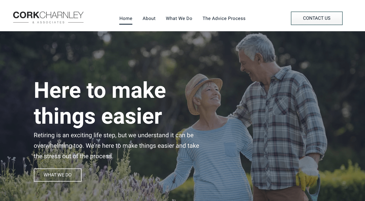 Cork Charnley and Associates Website Example