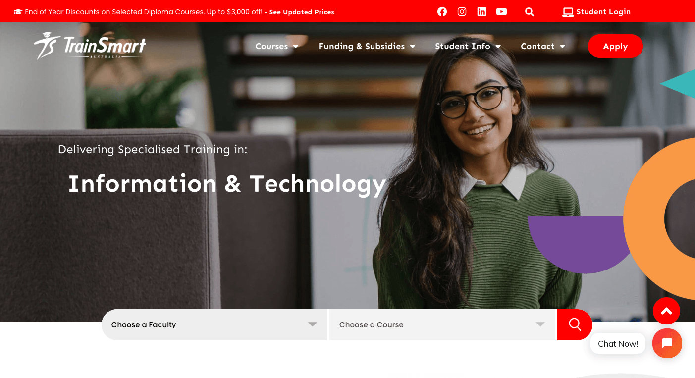 Purple Circle Financial Services Website Example