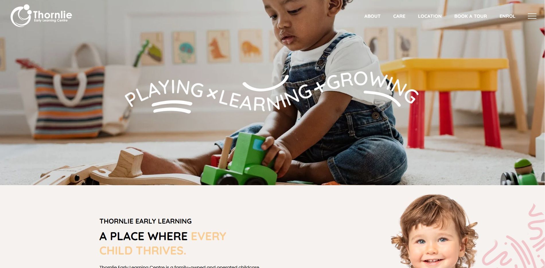Childcare Website Examples