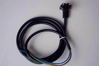 Peça de silicone cabo de alimentação de energia.