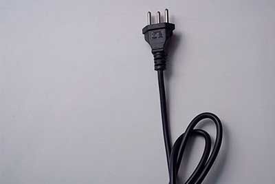 Peça de silicone cabo de alimentação de energia.