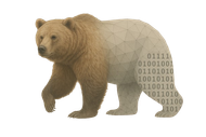 Plotting the Wild Logo - a bear with geometric and binary numbers