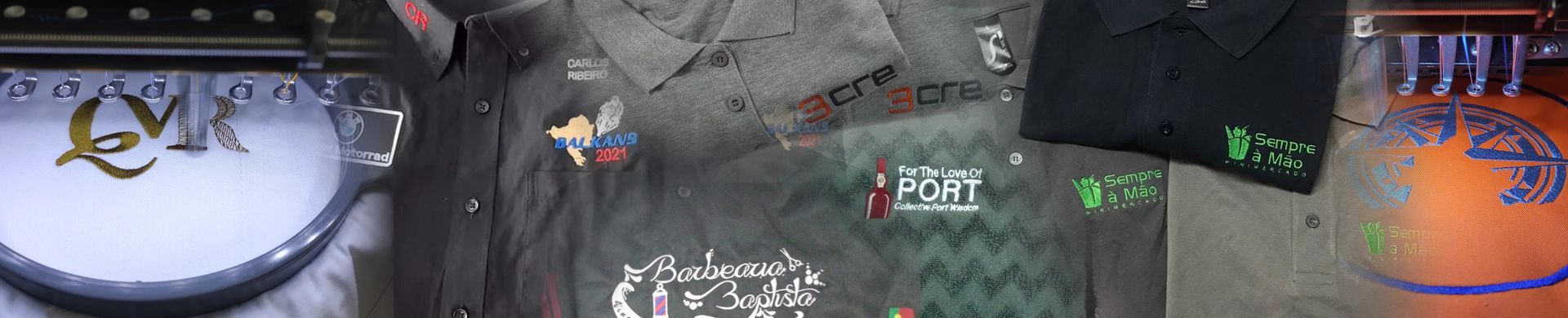 Fardamento estampagem bordado