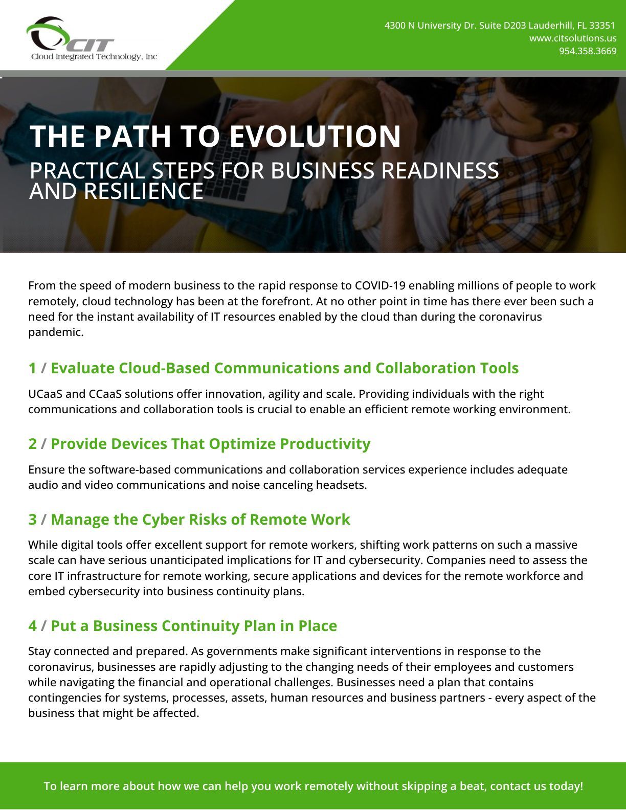 Path to evolution brochure