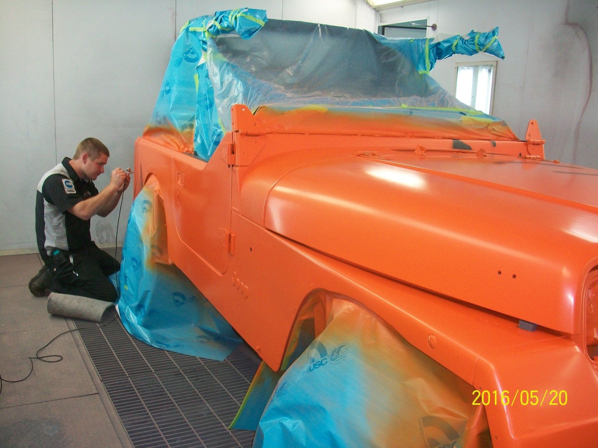 Jeep Painted Orange — Villas, NJ — John's Auto Body