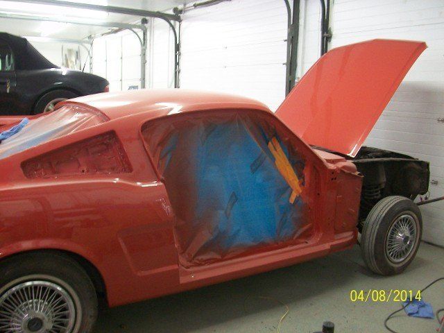 Car with Red Paint Coating — Villas, NJ — John's Auto Body