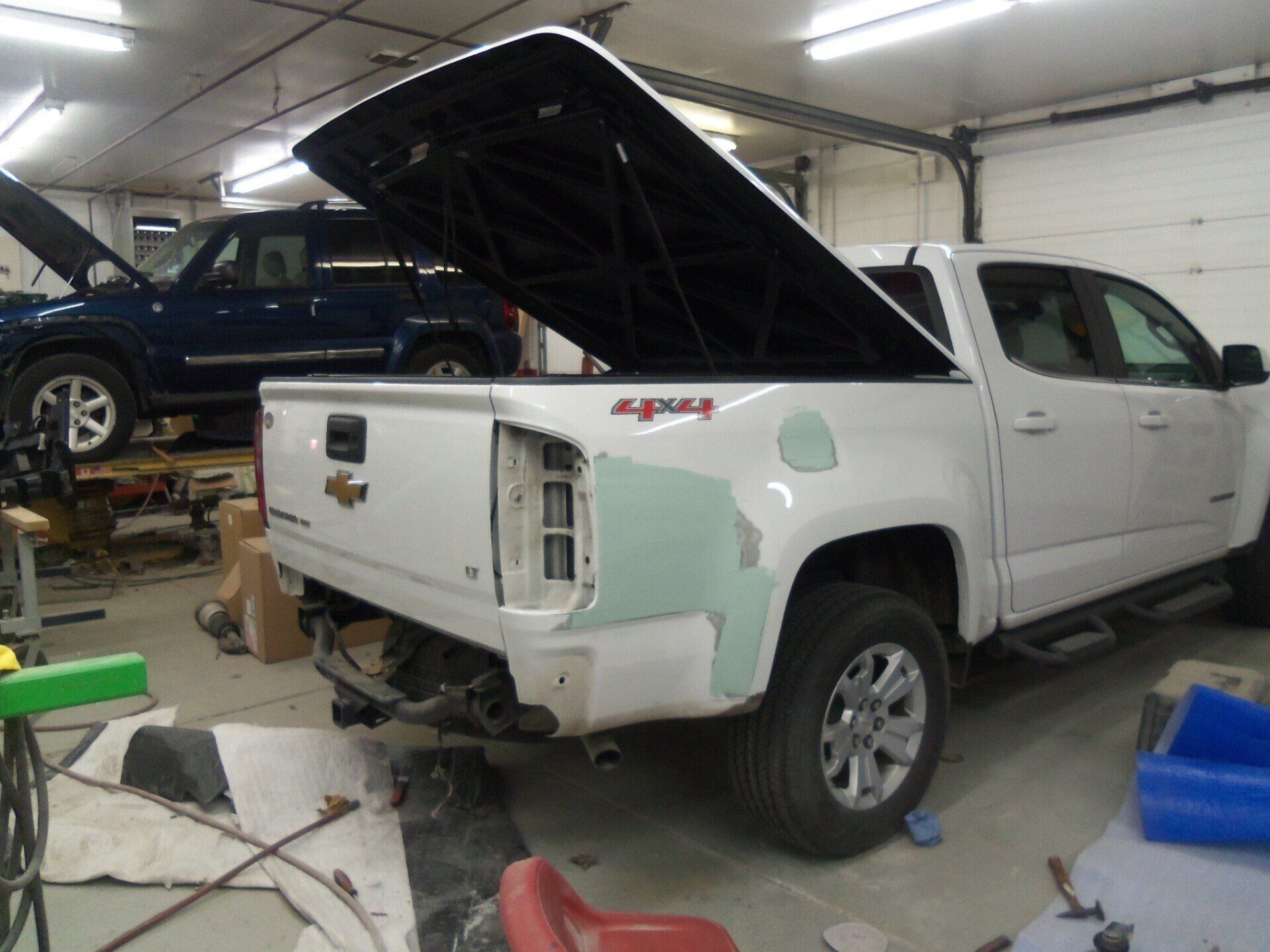 Painting White Truck — Villas, NJ — John's Auto Body