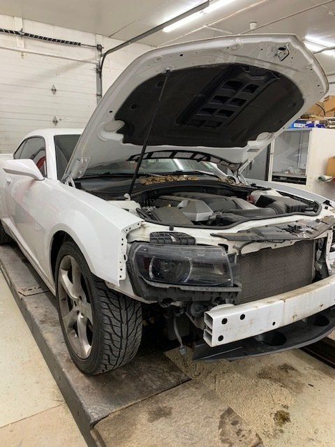 Car Showing Engine With Open Hood — Villas, NJ — John's Auto Body