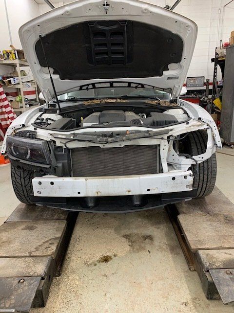 Front View Of A Vehicle That Shows Engine — Villas, NJ — John's Auto Body