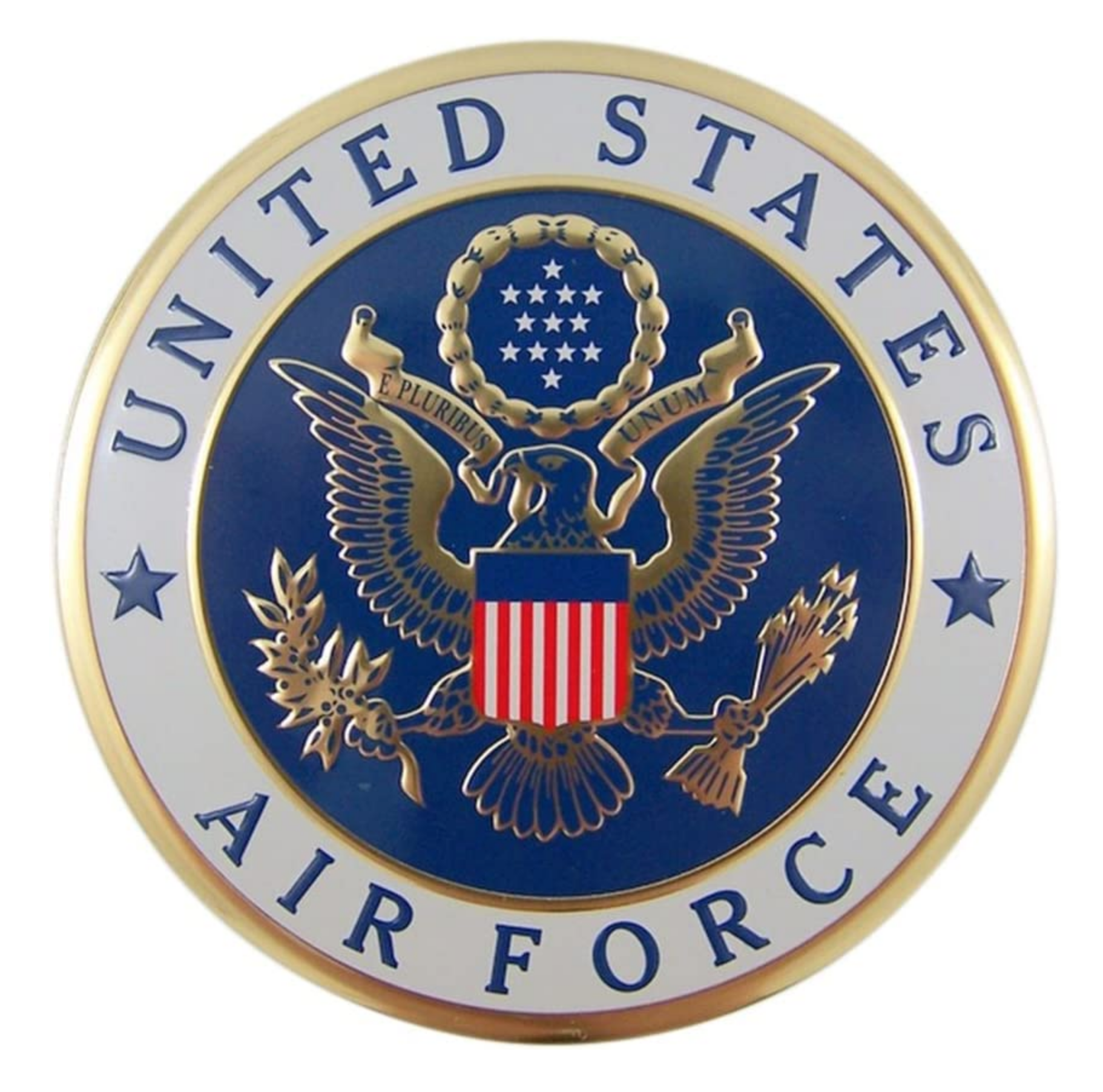 A united states air force coin with an eagle on it
