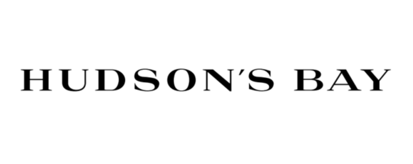 a black and white logo for hudson 's bay on a white background .