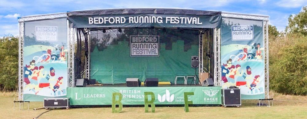 8mx6m Main Stage at Bedford Running Festival