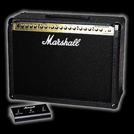 A Marshall VS265 Combo Amplifier with footpedal