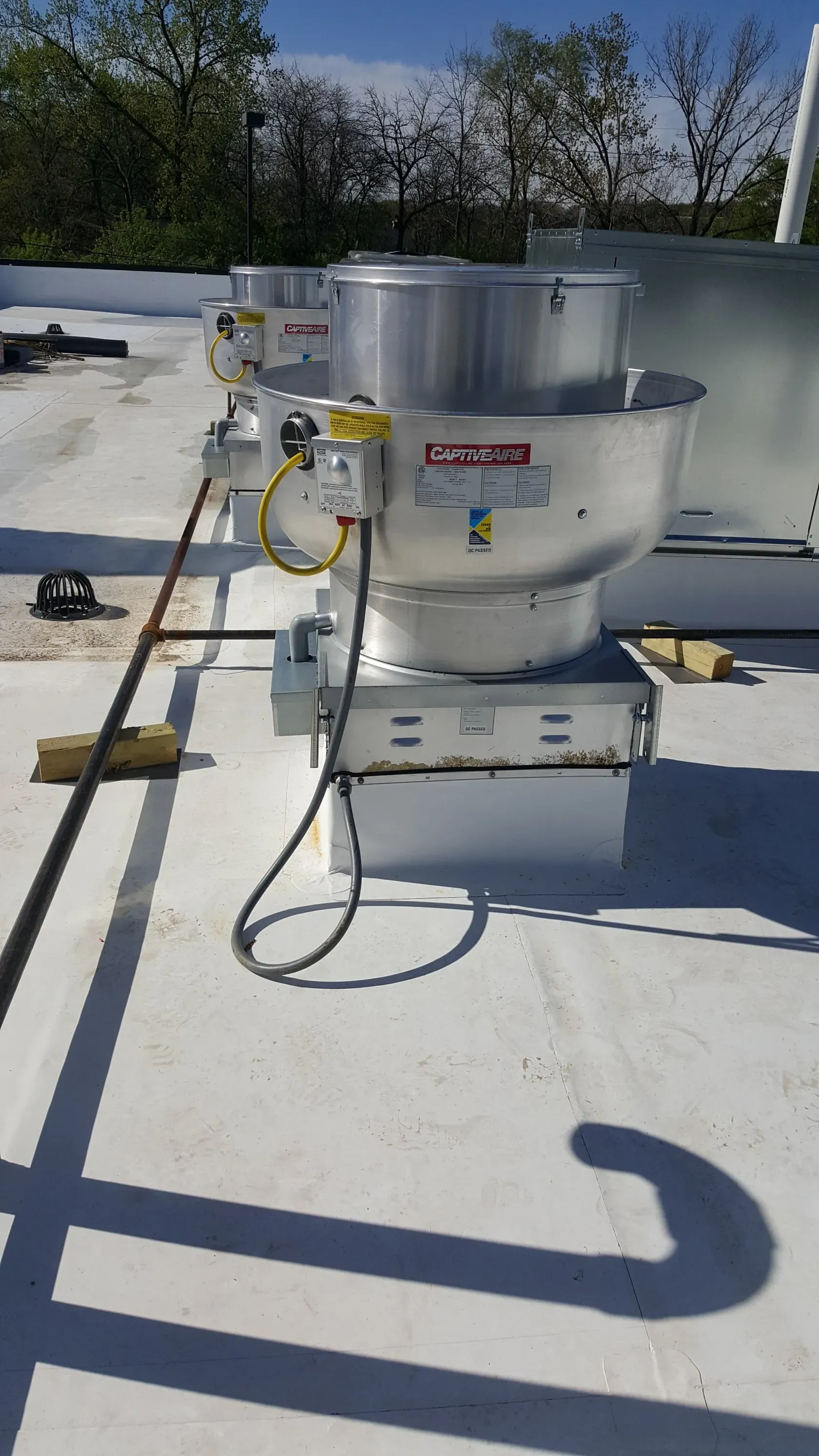 Large spherical metal structure on roof — Lombard, IL — Cordial Electric Inc.