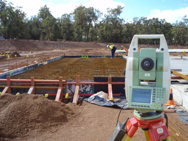 Survey being conducted for a construction site