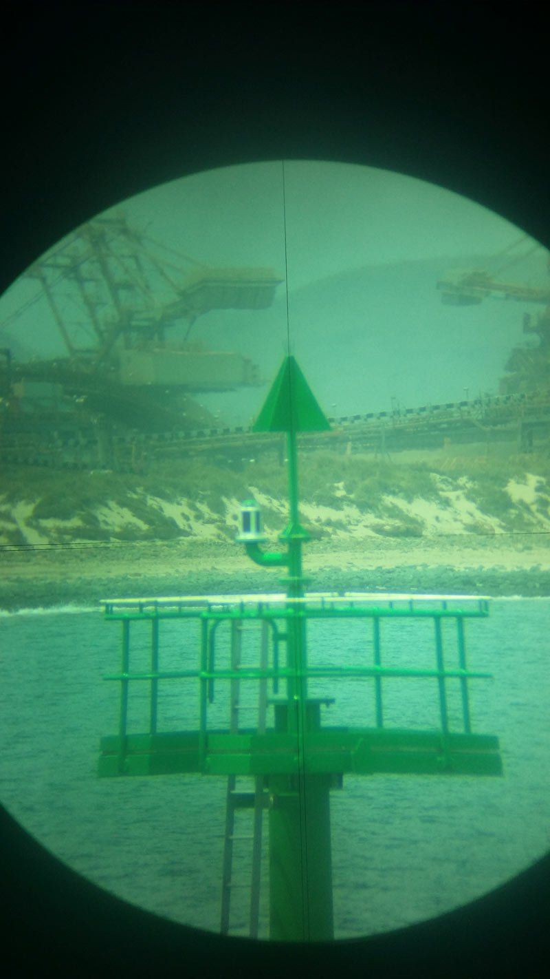 view from the surveying machine
