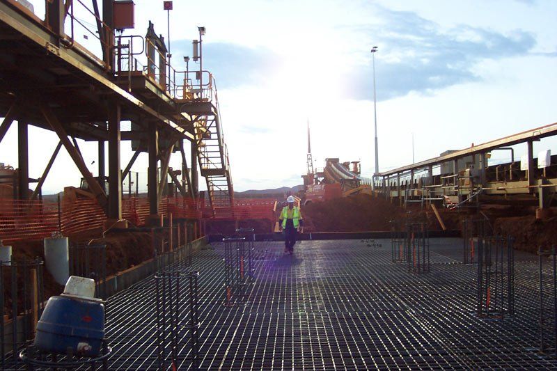 worker walking on a construction  building