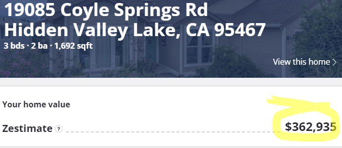 Zillow: $362,935, June 13 2023